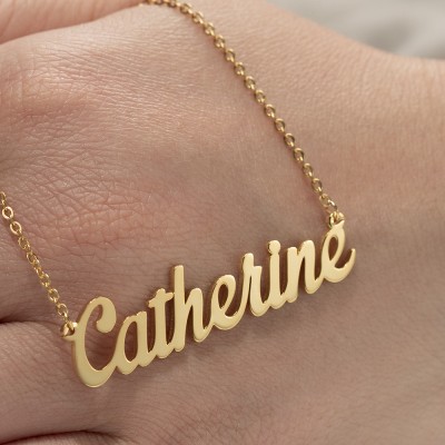 Personalised Name Necklace Customized " Carrie" Style Name Engraving Necklace