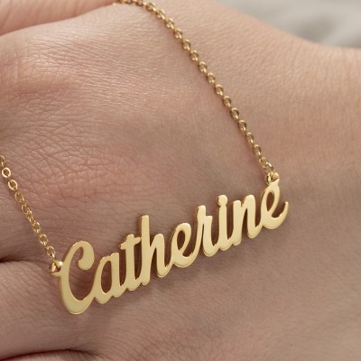 Personalized Name Necklace Customized " Carrie" Style Name Engraving Necklace