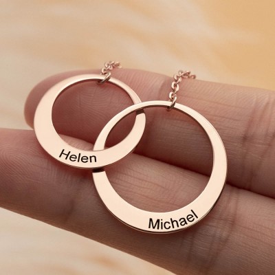 Personalised Token of Love Name Necklace Valentine's Days Gifts