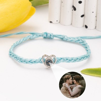 Personalised Memorial Photo Projection Charm Bracelet Valentine's Day Gift Ideas