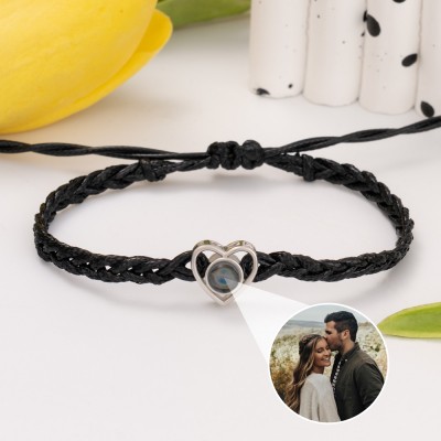 Personalised Memorial Photo Projection Charm Bracelet Valentine's Day Gift Ideas