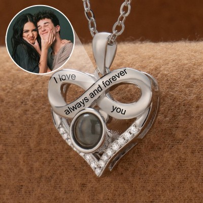 Personalised Photo Projection Necklaces Keepsake Memorial Valentine's Day Gift