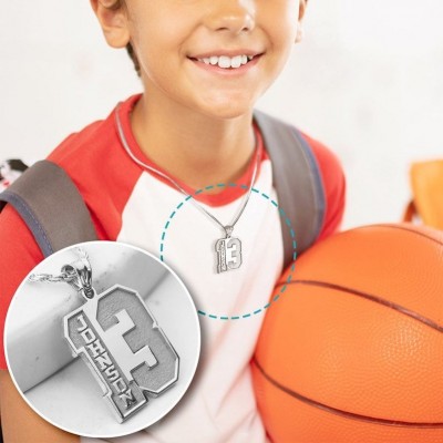 Personalized Sports Number Necklace