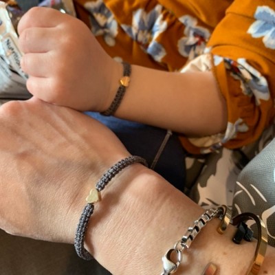 First Day of 6th Grade Back to School Bracelet Mummy and Me Anxiety Separation Wish For Kid Set of 2