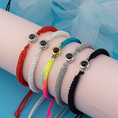 Personalised Photo Projection Bracelet For Her Valentine's Day Anniversary Wedding