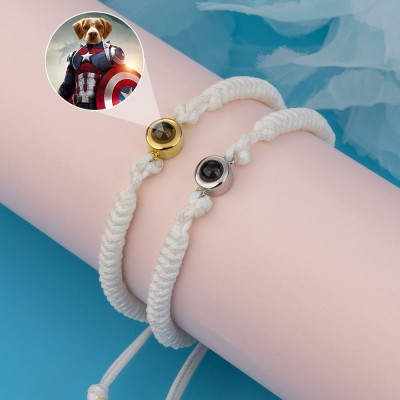 Personalised Memorial Photo Projection Bracelet For Pet