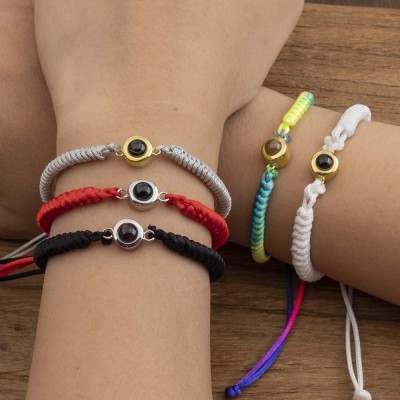 Personalised Photo Projection Charm Bracelet For Mother's Day