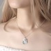 Vertical Heart Photo Engraved Tag Necklace