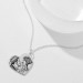 Vertical Heart Photo Engraved Tag Necklace