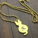 Personalized Tiny Cat Initial Pendant Necklace